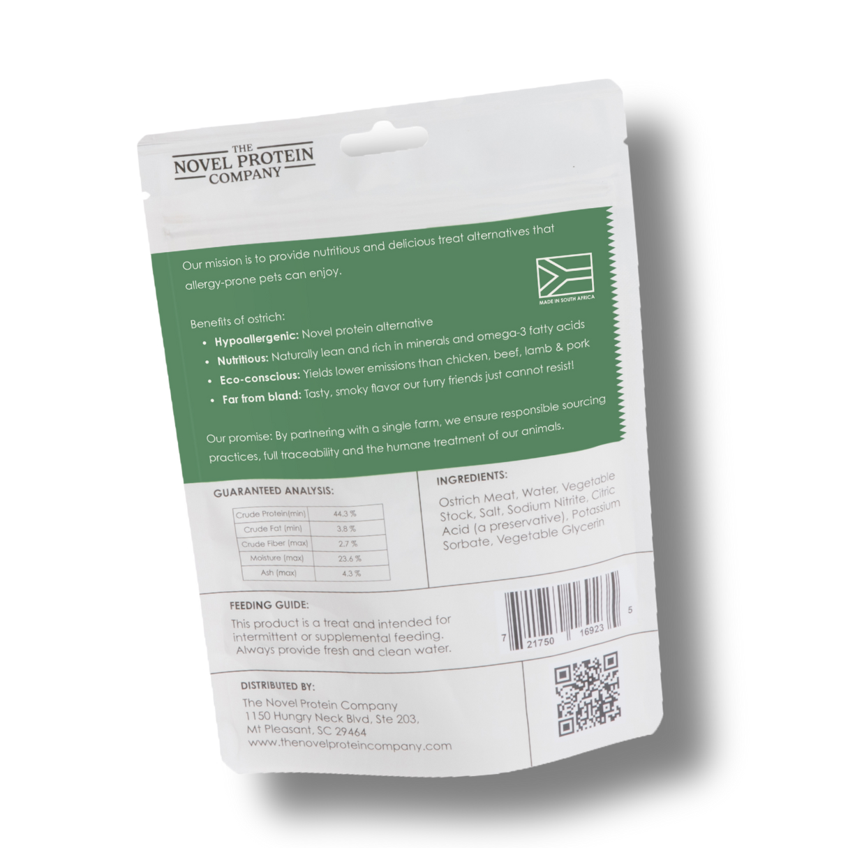 The Novel Protein Company Ostrich Burger Patties Ingredients