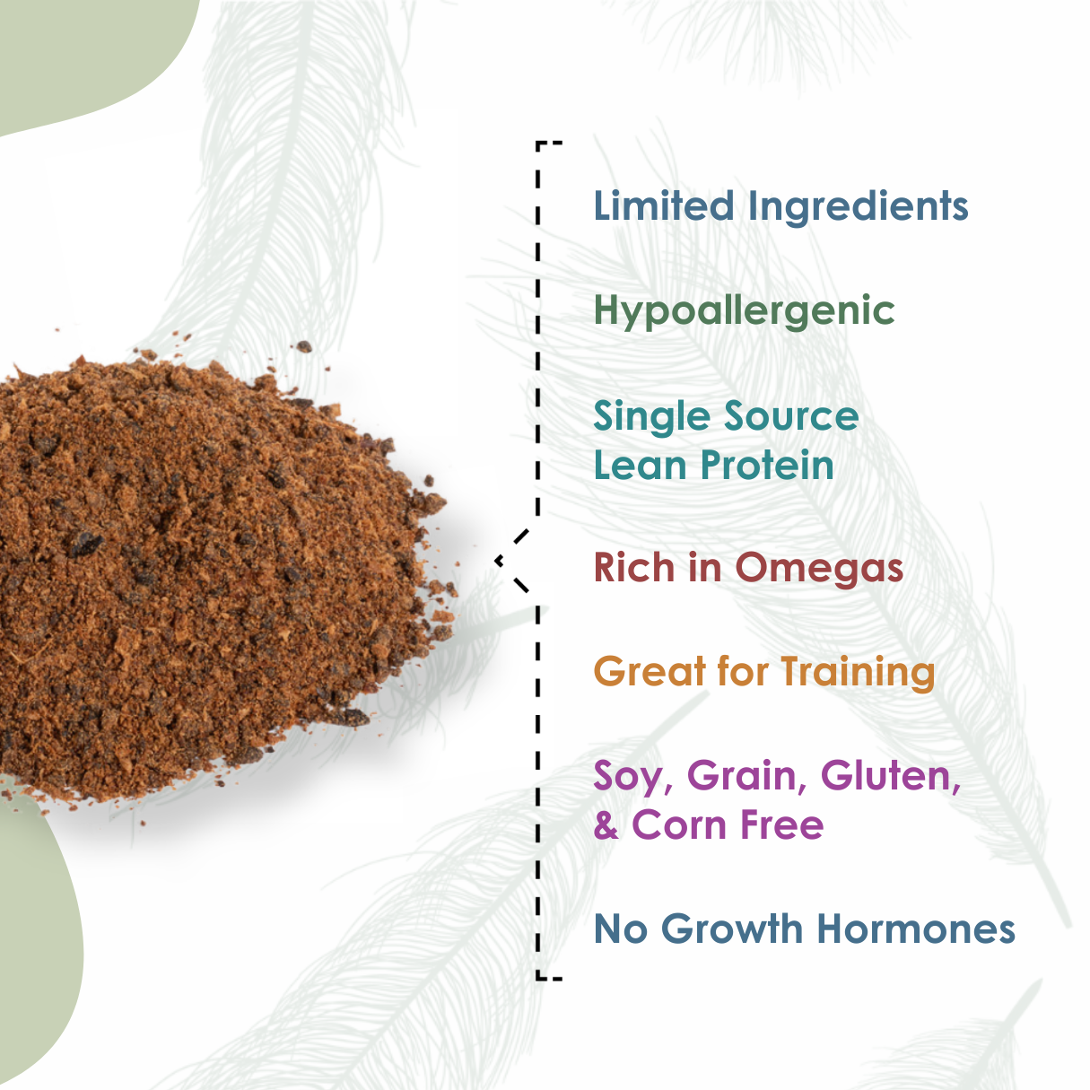 The Novel Protein Company Ostrich Sprinkle Benefits